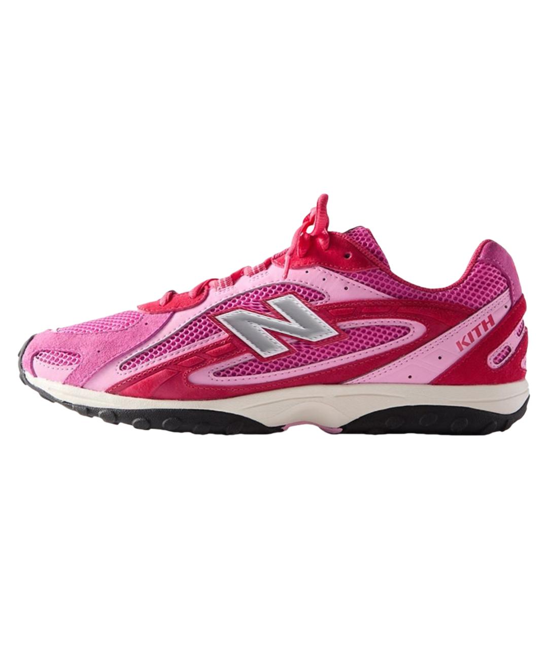 NEW BALANCE Розовые замшевые кроссовки, фото 2