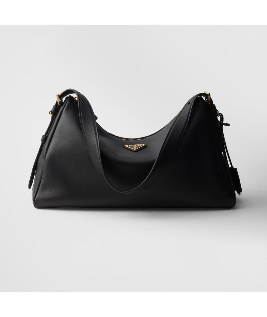 PRADA Черная кожаная сумка через плечо, фото 8