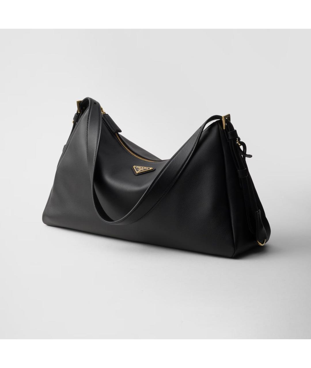 PRADA Черная кожаная сумка через плечо, фото 3