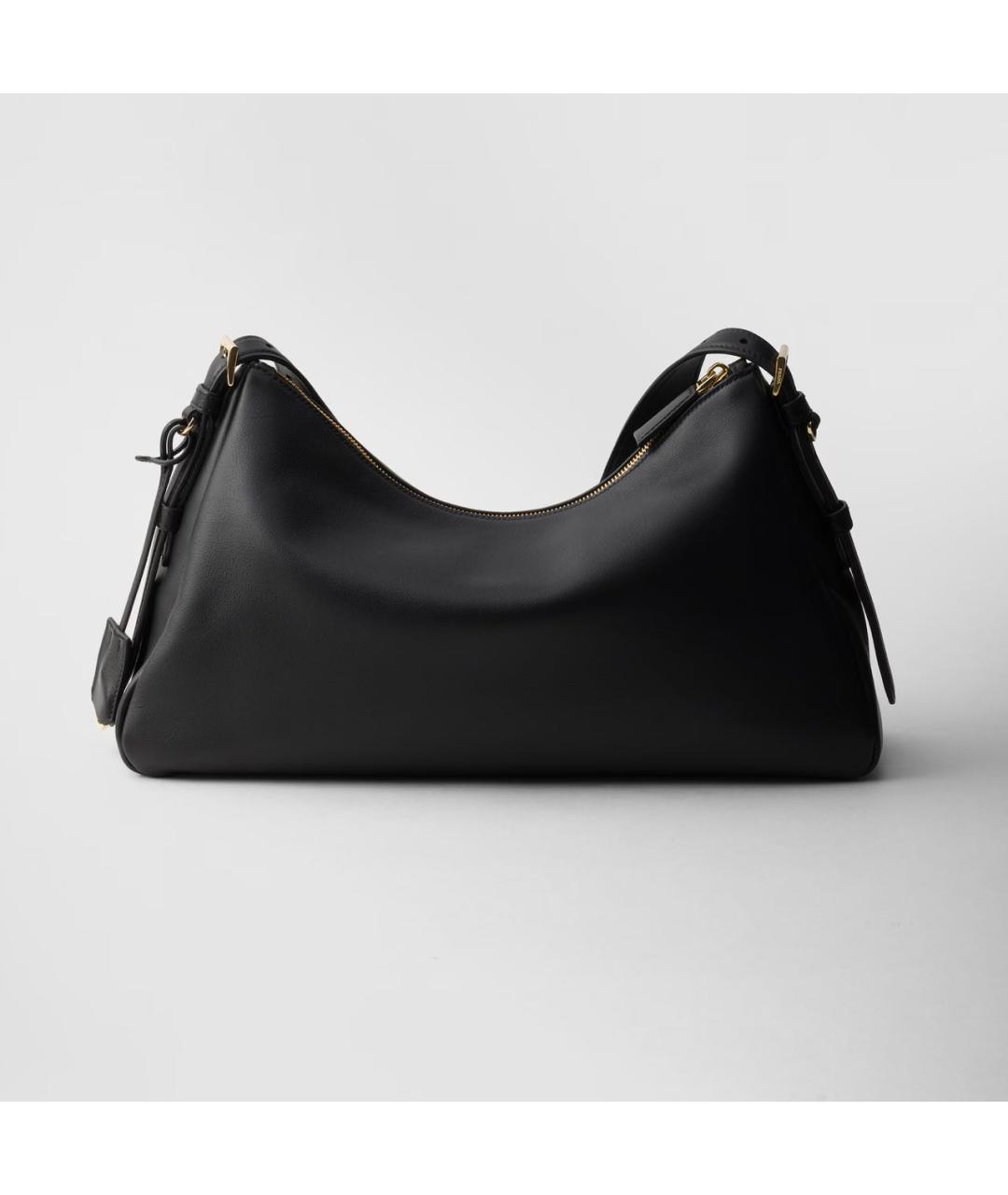 PRADA Черная кожаная сумка через плечо, фото 4