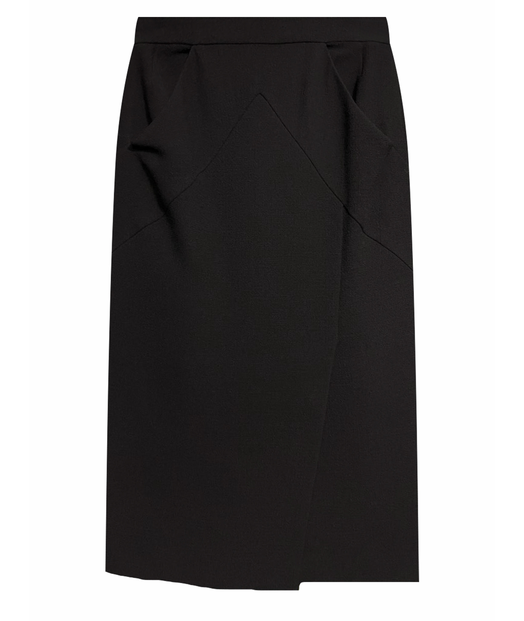 CHAPURIN Черная шерстяная юбка миди, фото 1