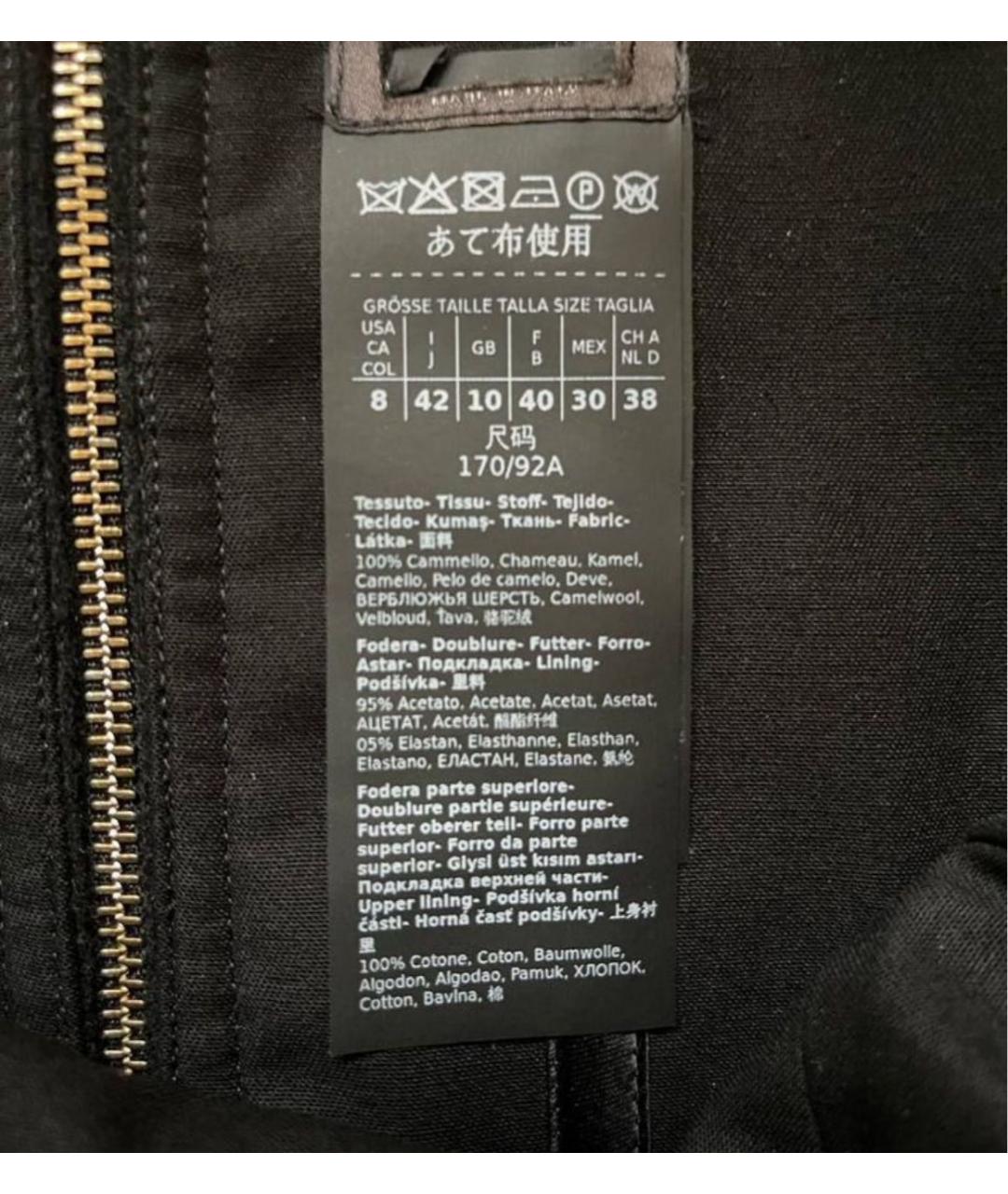 MAX MARA Черное шерстяное вечернее платье, фото 3