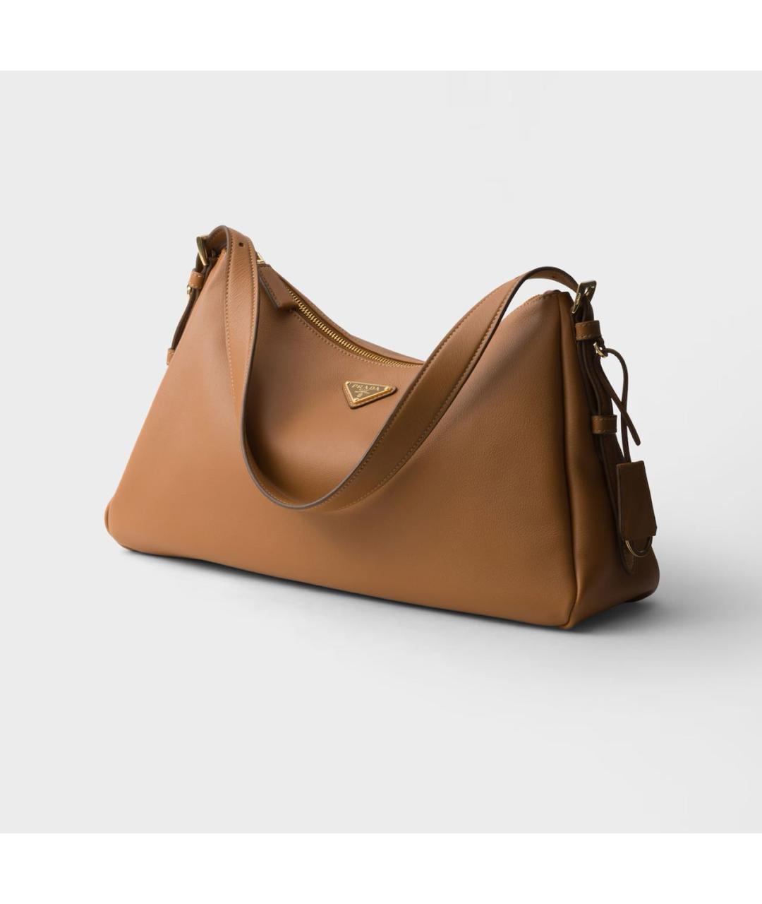 PRADA Коричневая кожаная сумка через плечо, фото 3