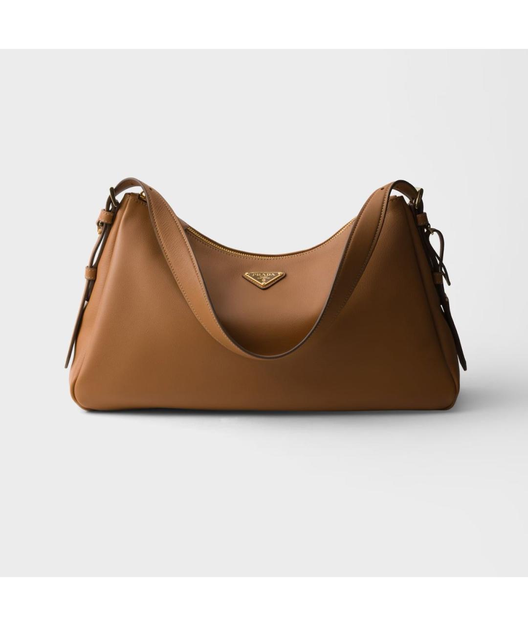 PRADA Коричневая кожаная сумка через плечо, фото 6