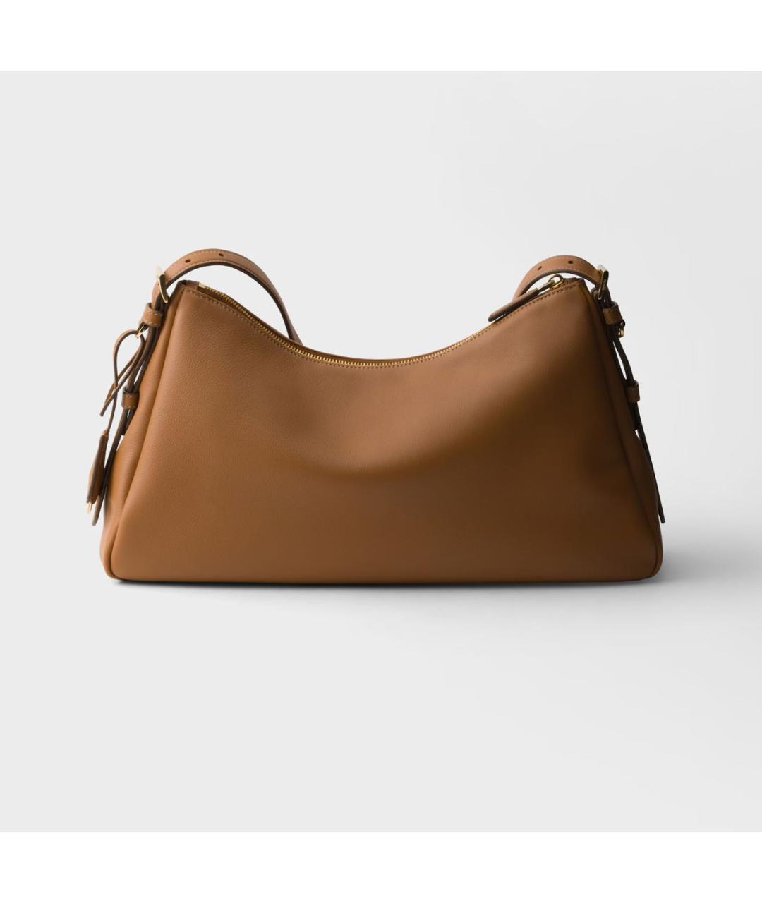 PRADA Коричневая кожаная сумка через плечо, фото 4