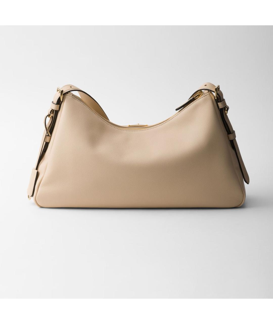 PRADA Бежевая кожаная сумка через плечо, фото 4