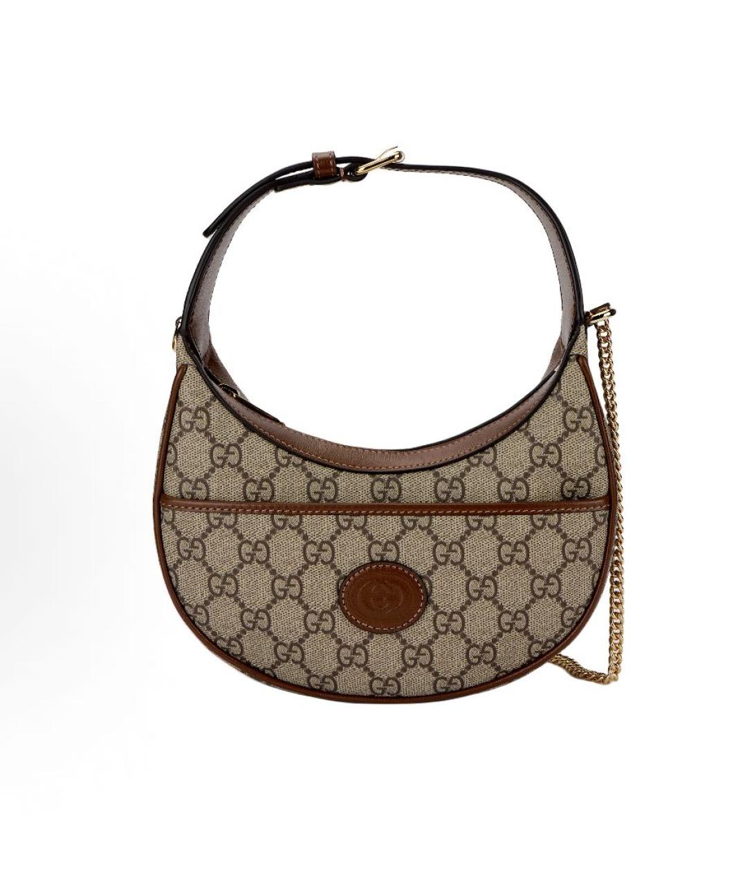 GUCCI Коричневая сумка с короткими ручками, фото 3