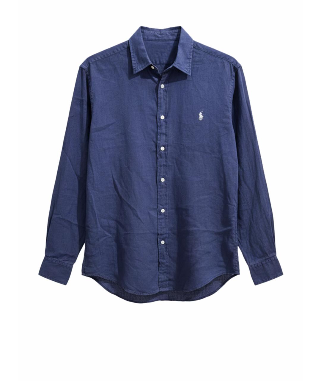 POLO RALPH LAUREN Темно-синяя хлопковая кэжуал рубашка, фото 1