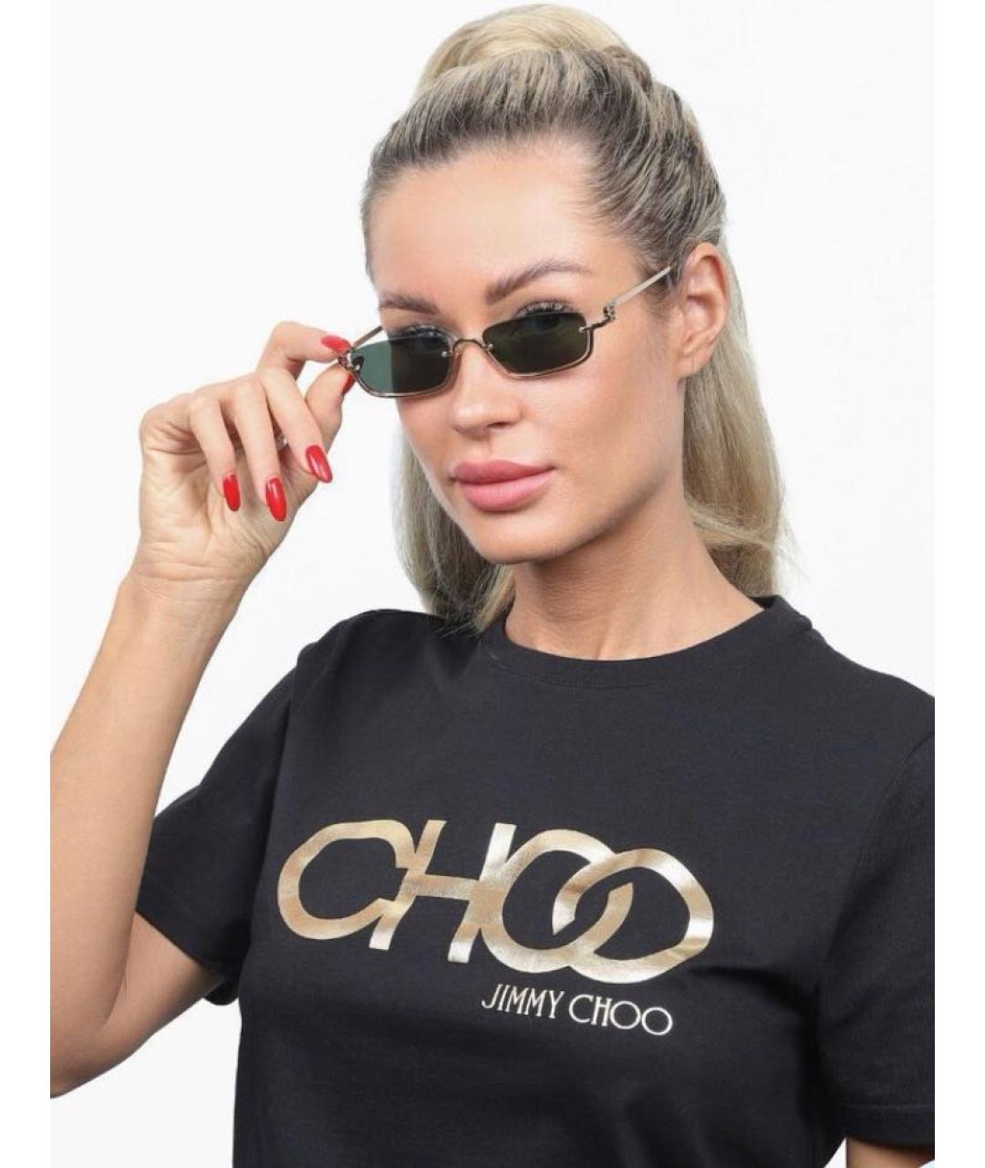 GUCCI Зеленые металлические солнцезащитные очки, фото 4