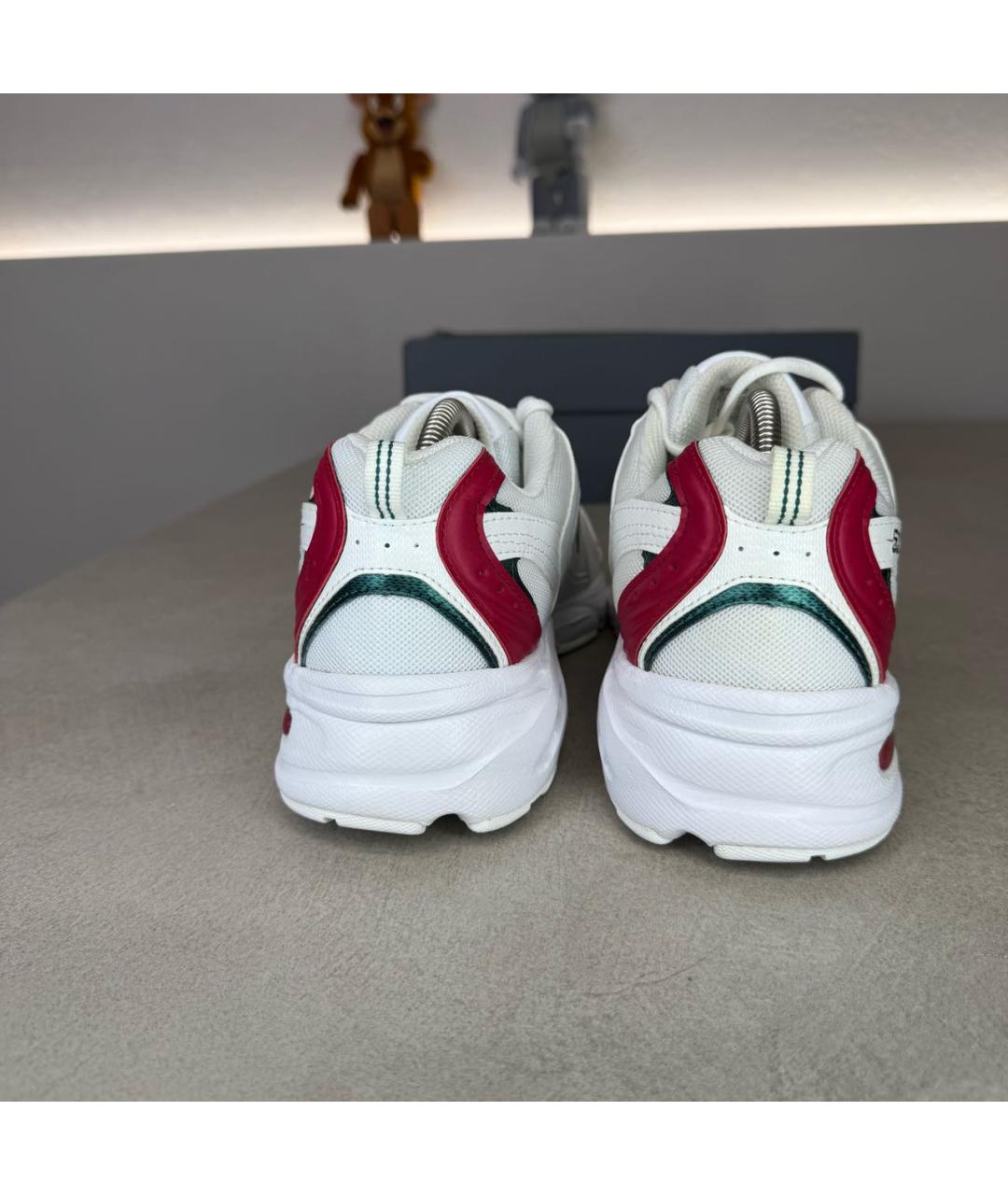 NEW BALANCE Белые синтетические низкие кроссовки / кеды, фото 4