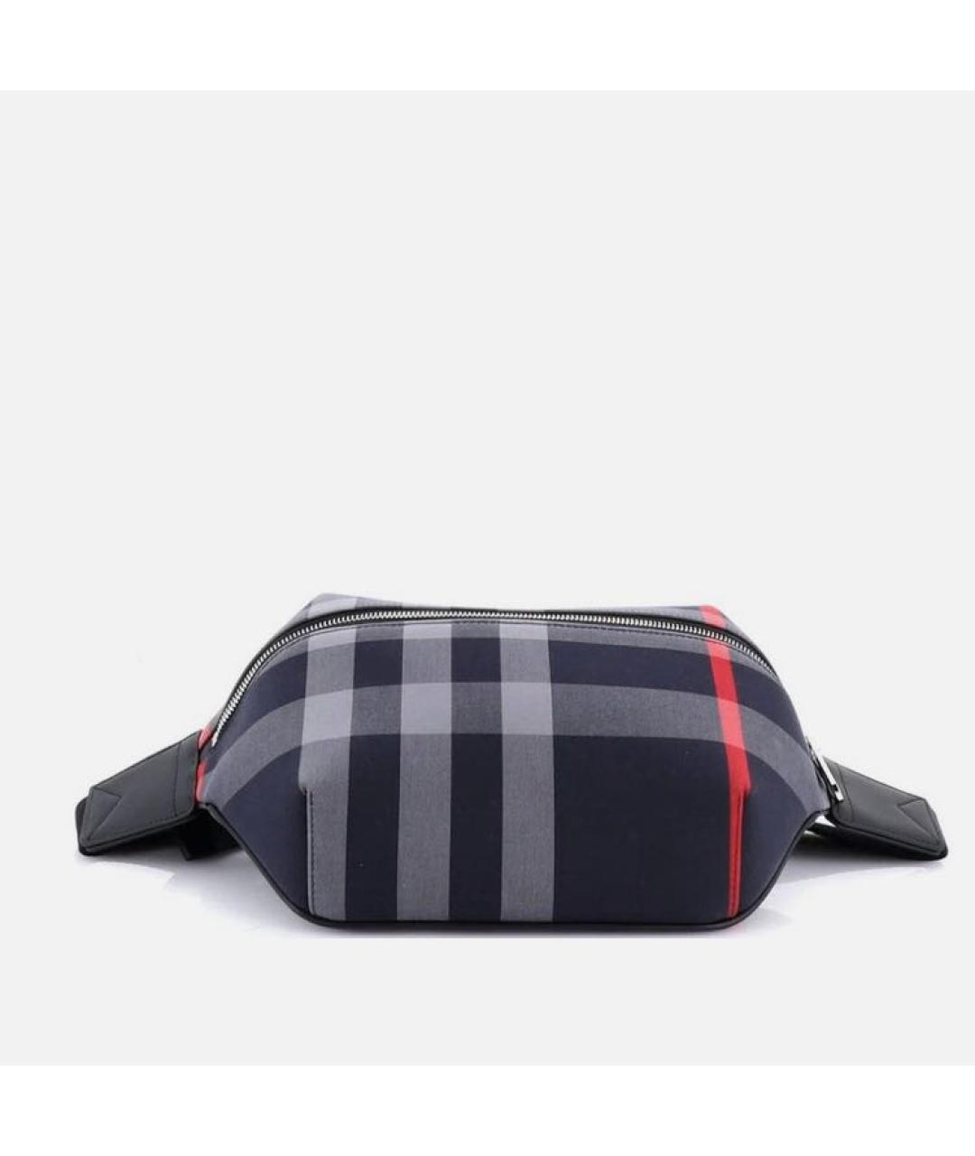 BURBERRY Темно-синяя поясная сумка, фото 3