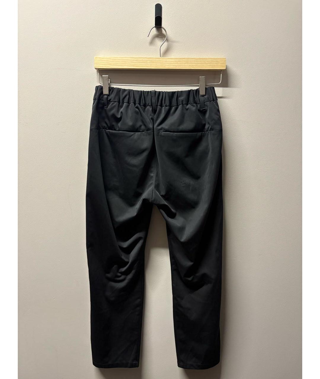 ATTACHMENT Черные полиэстеровые классические брюки, фото 2