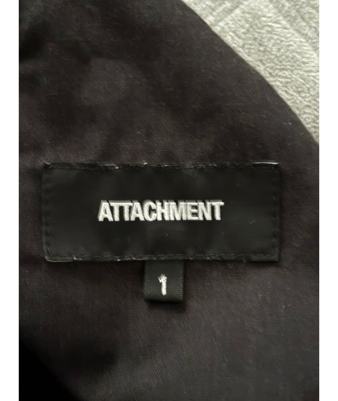 ATTACHMENT Черные полиэстеровые классические брюки, фото 3