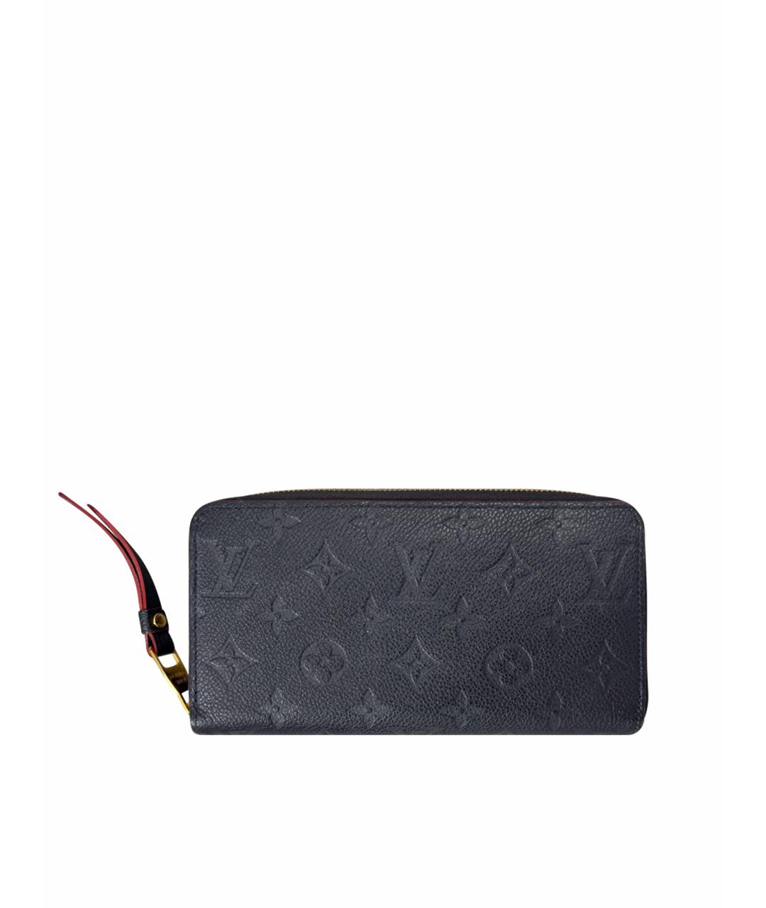 LOUIS VUITTON Синий кожаный кошелек, фото 1