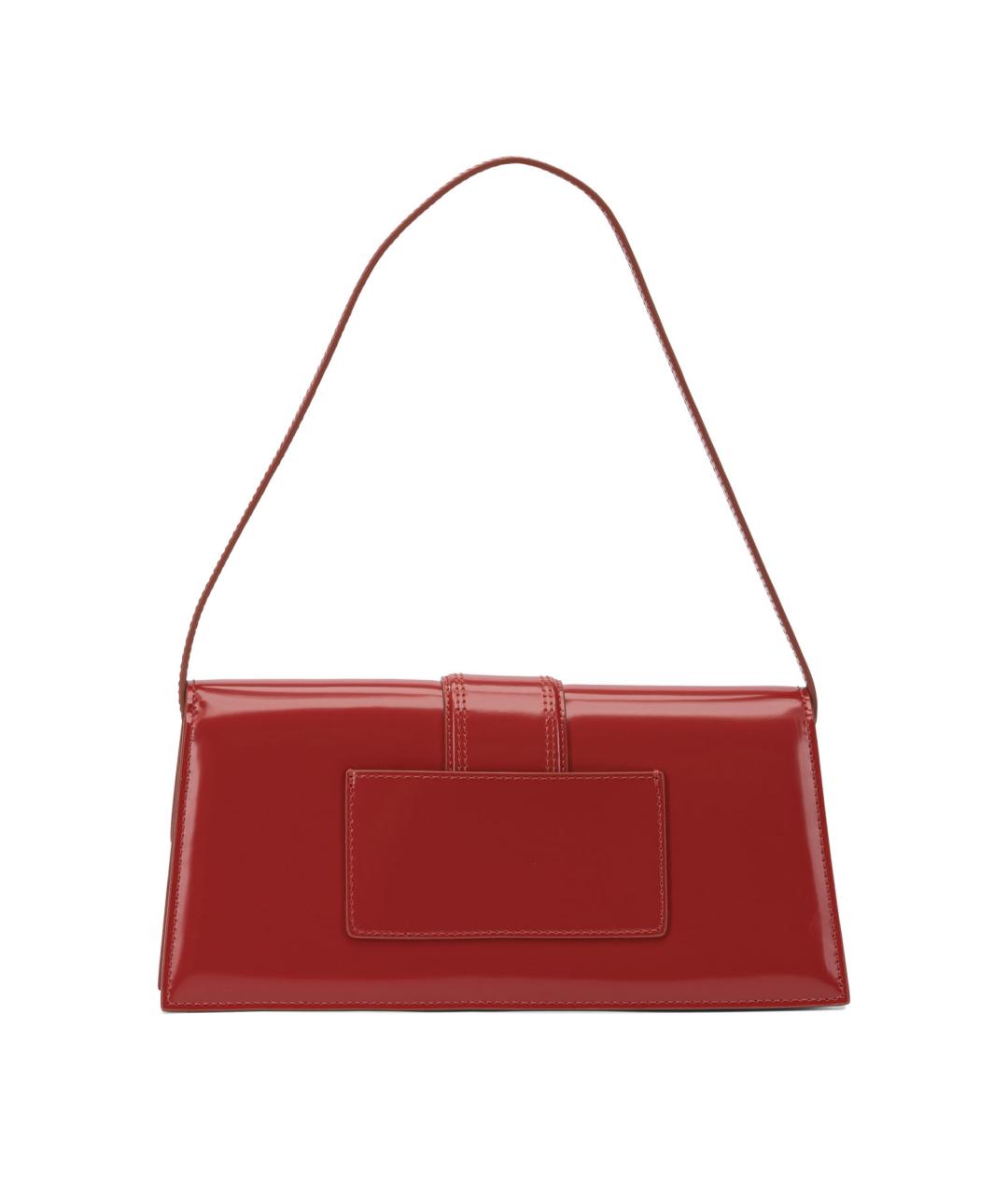 JACQUEMUS Красная кожаная сумка через плечо, фото 3