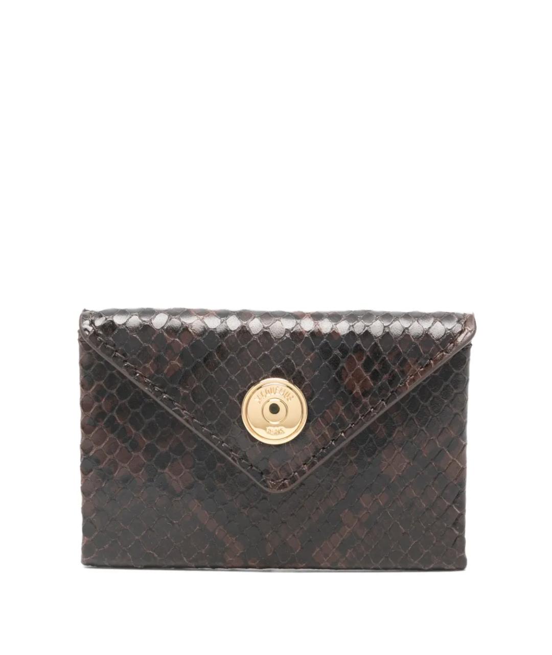 JACQUEMUS Коричневый кожаный кошелек, фото 1