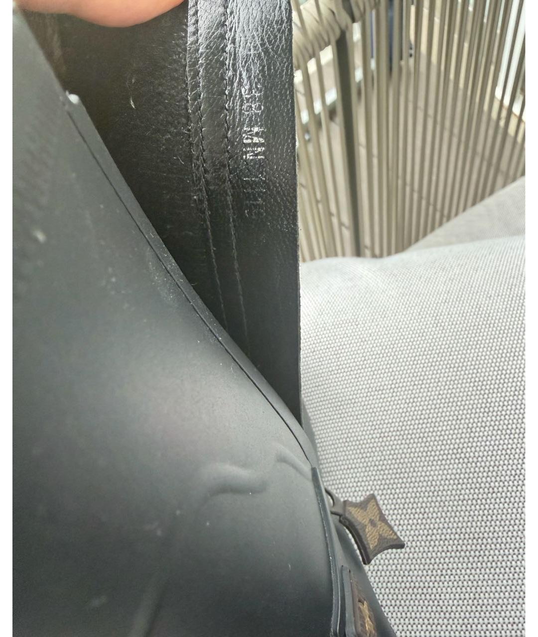 LOUIS VUITTON Черные резиновые сапоги, фото 6