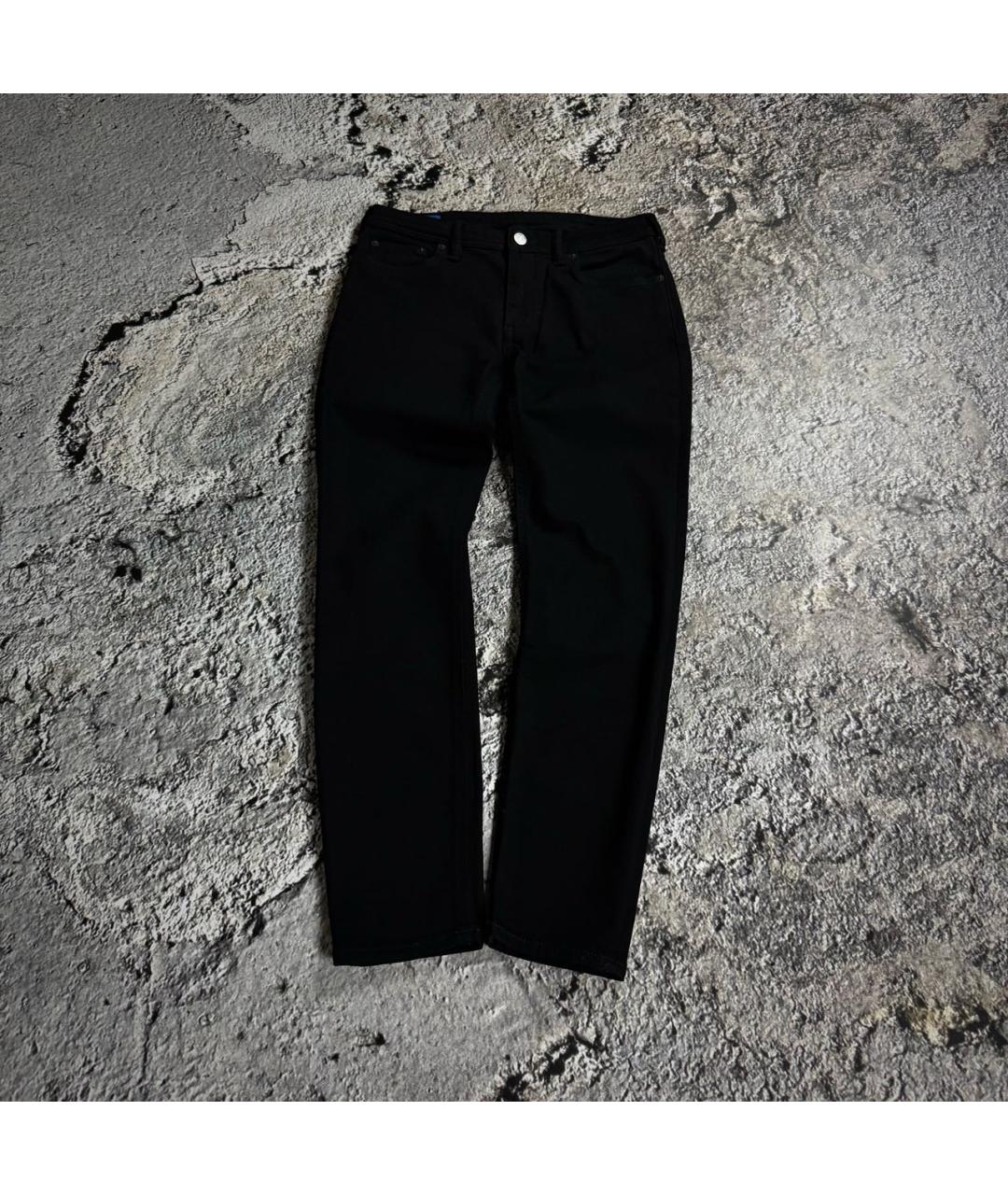 ACNE STUDIOS Черные хлопко-эластановые джинсы слим, фото 8