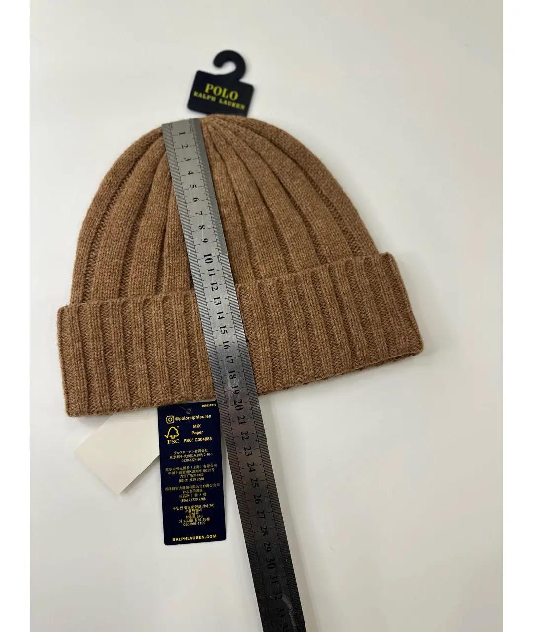 POLO RALPH LAUREN Бежевая шерстяная шапка, фото 5