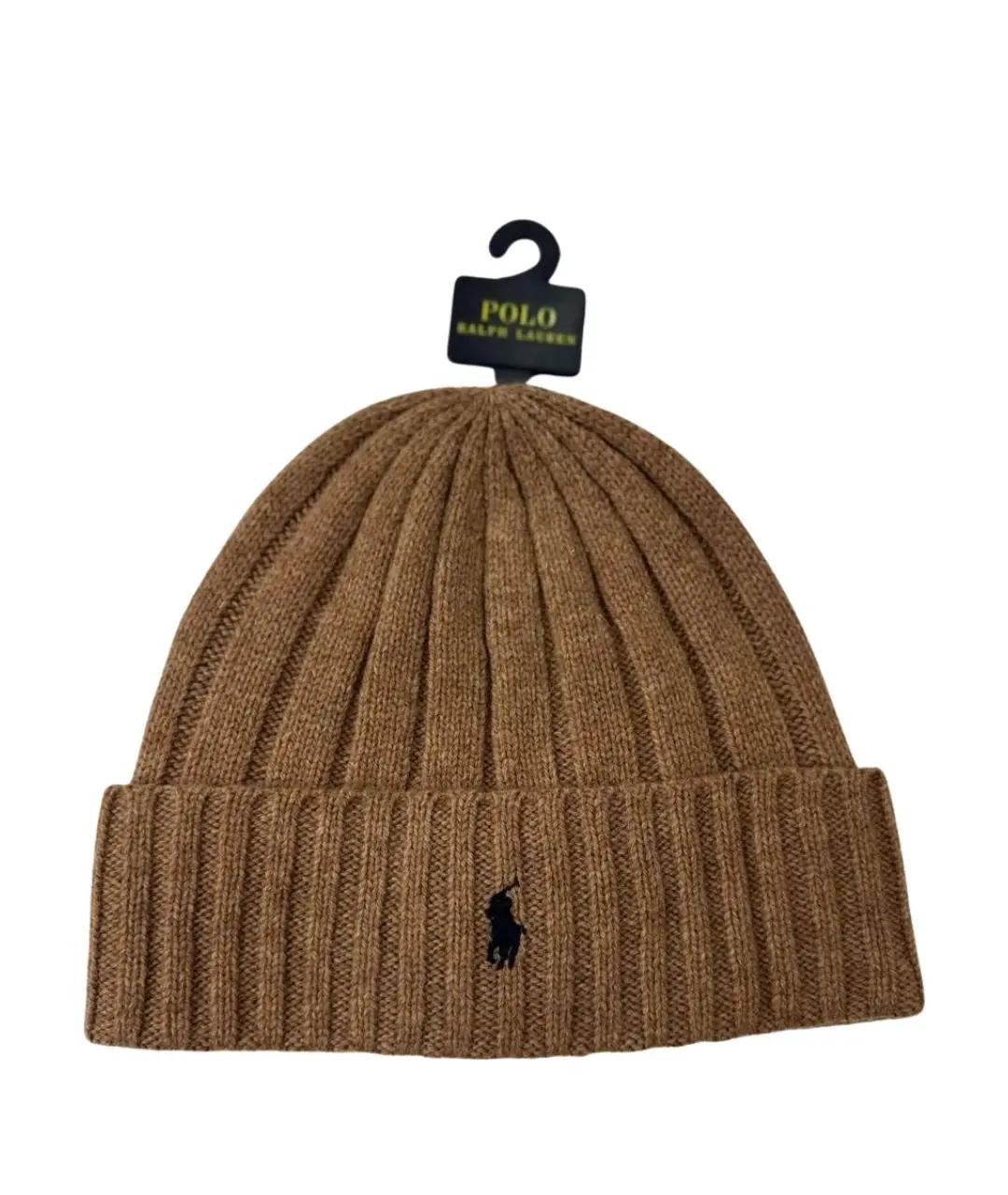 POLO RALPH LAUREN Бежевая шерстяная шапка, фото 7