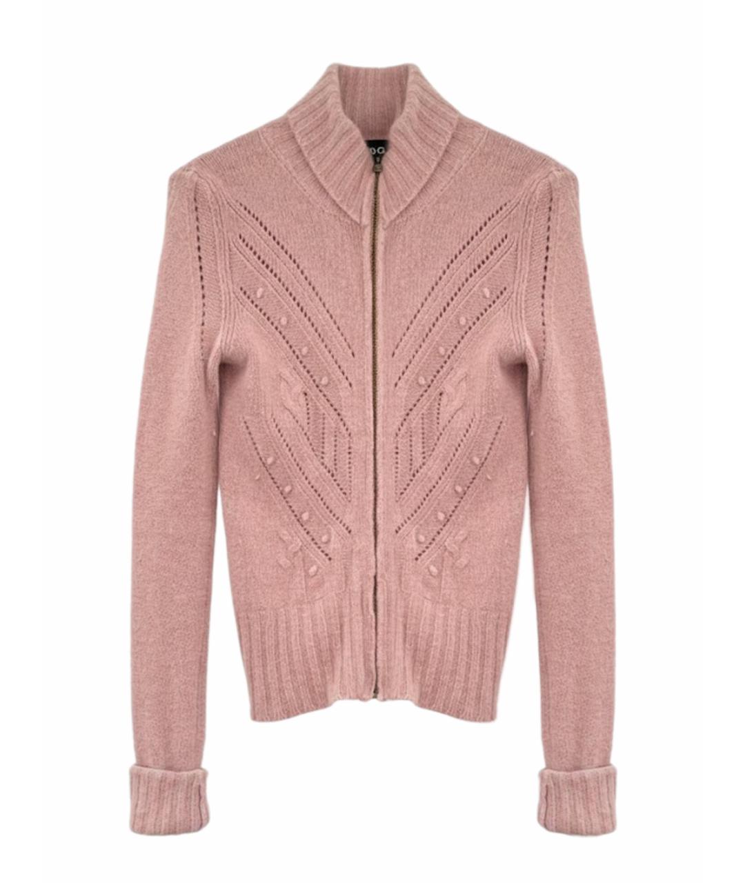 DOLCE&GABBANA Розовый шерстяной кардиган, фото 1