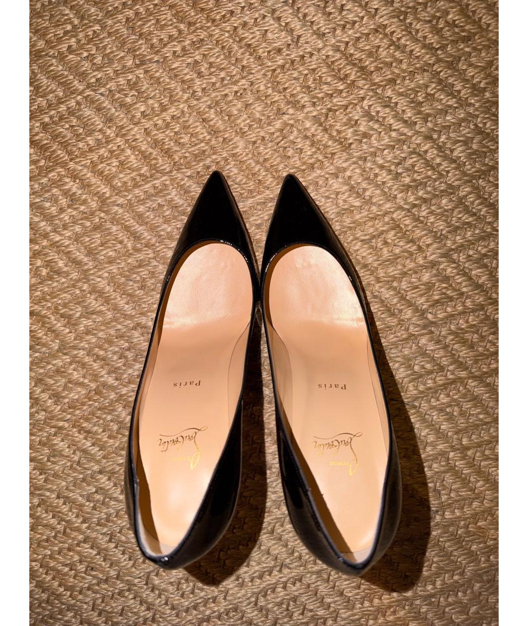 CHRISTIAN LOUBOUTIN Черные туфли из лакированной кожи, фото 3