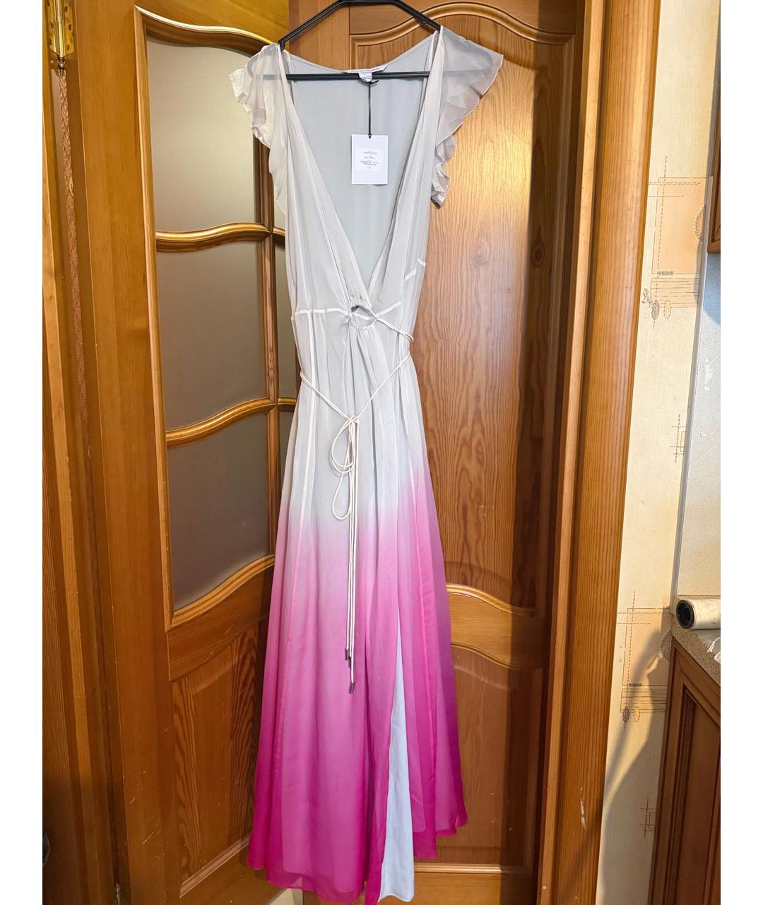 DIANE VON FURSTENBERG Мульти шелковое вечернее платье, фото 7