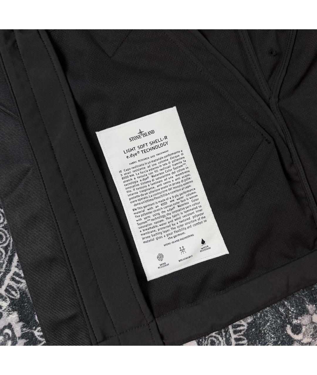 STONE ISLAND Черная куртка, фото 4