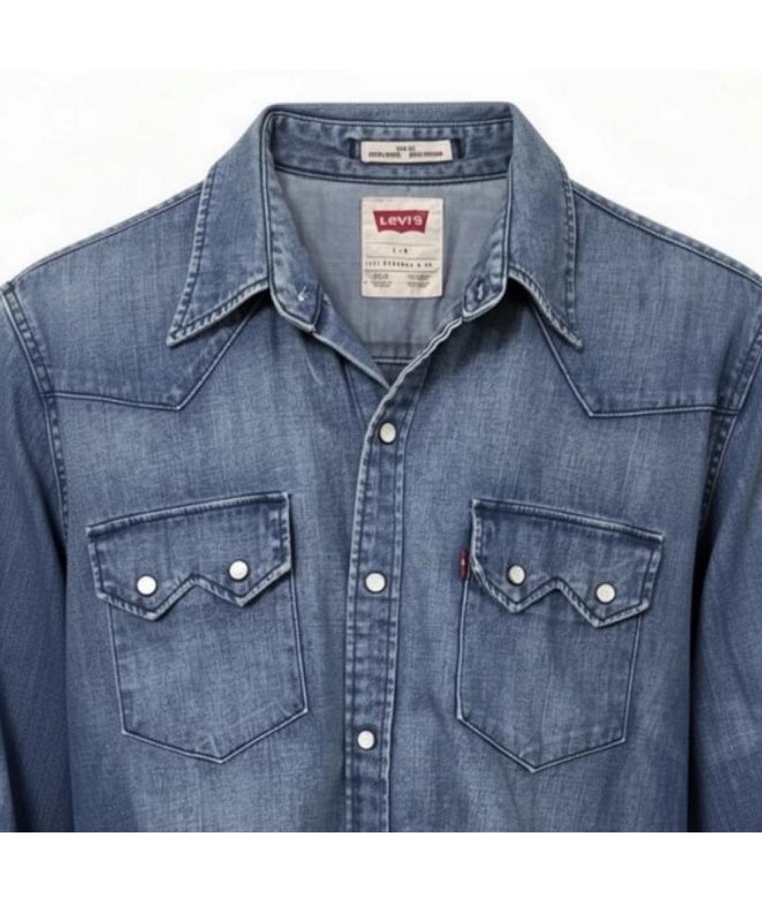 LEVI'S Синяя кэжуал рубашка, фото 2