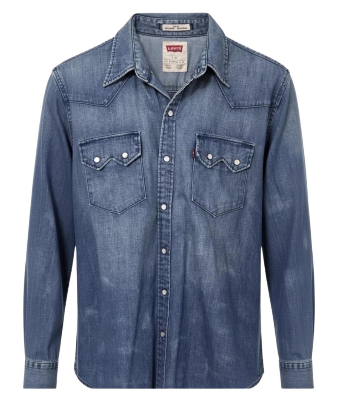 LEVI'S Синяя кэжуал рубашка, фото 1