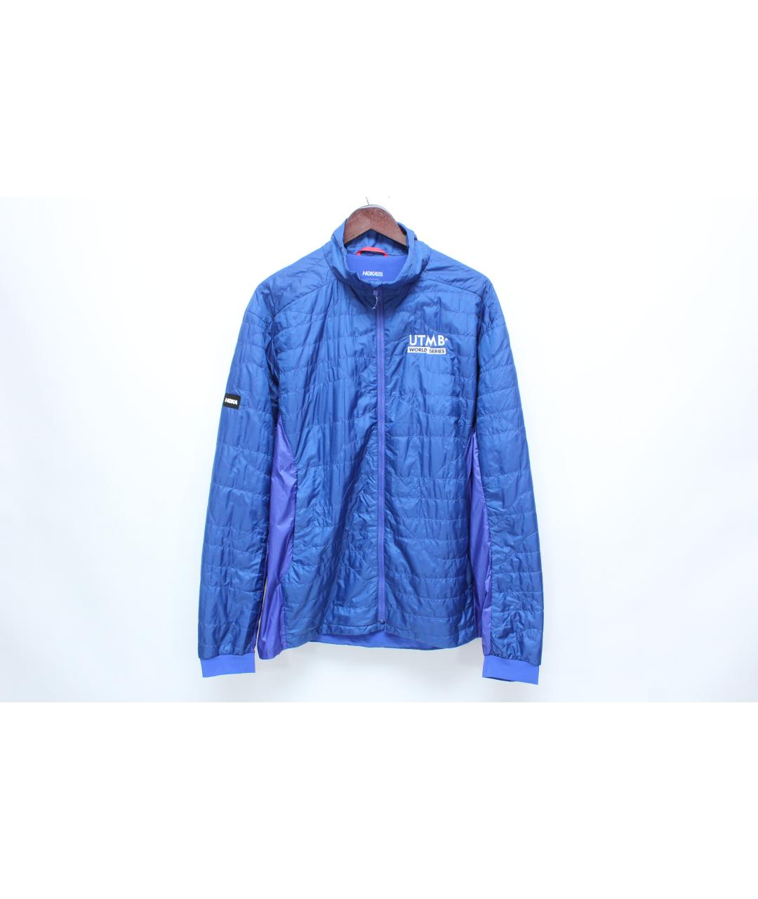 HOKA Синяя полиэстеровая куртка, фото 10