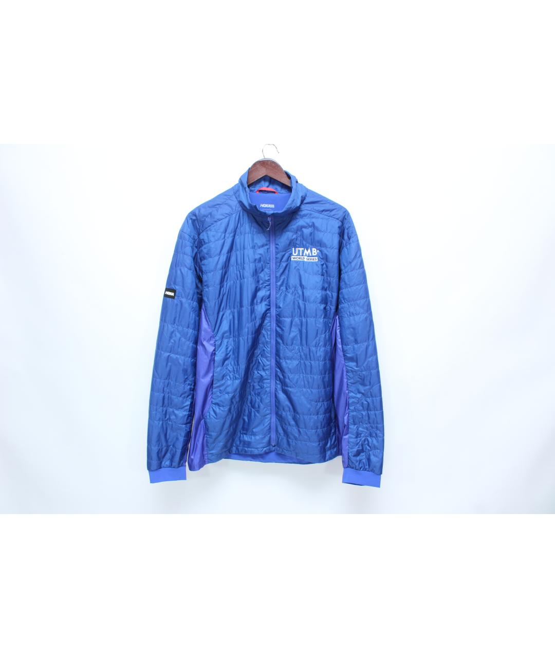 HOKA Синяя полиэстеровая куртка, фото 2