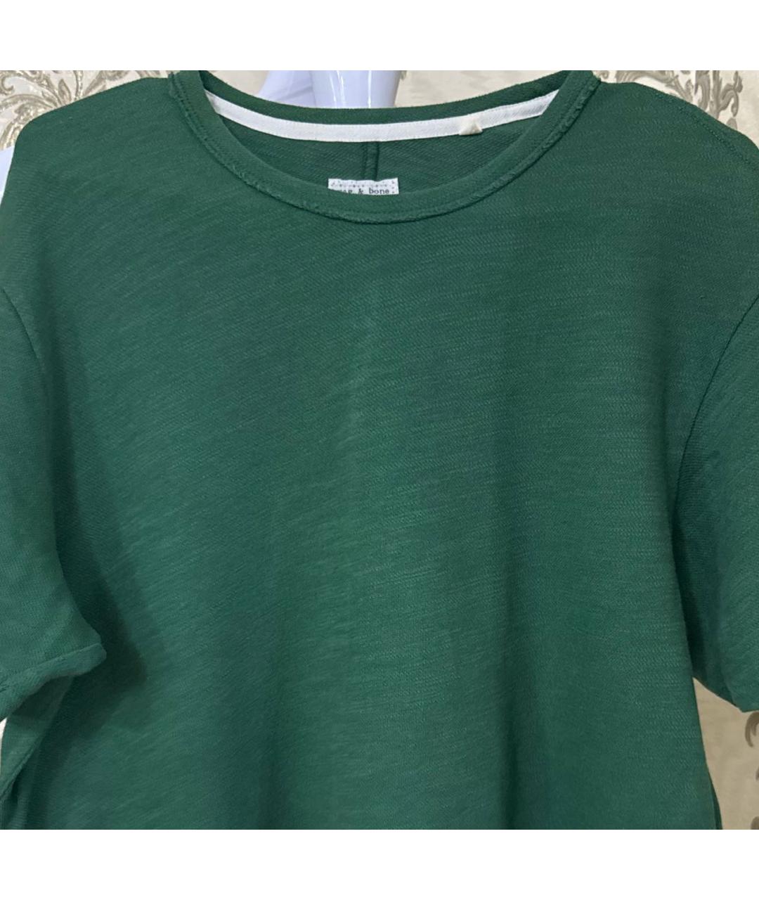 RAG & BONE Зеленая футболка, фото 2