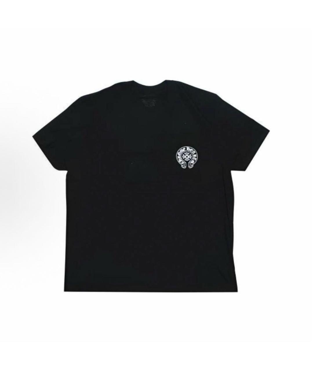 CHROME HEARTS Черная хлопковая футболка, фото 4