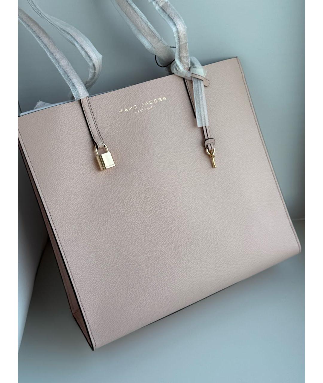 MARC JACOBS Розовая кожаная сумка тоут, фото 2