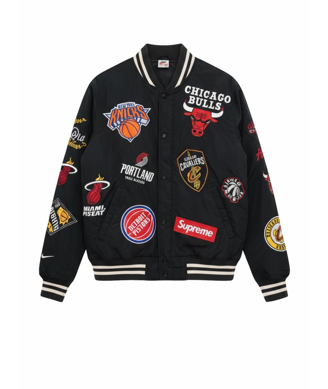 SUPREME Черная полиэстеровая куртка, фото 1