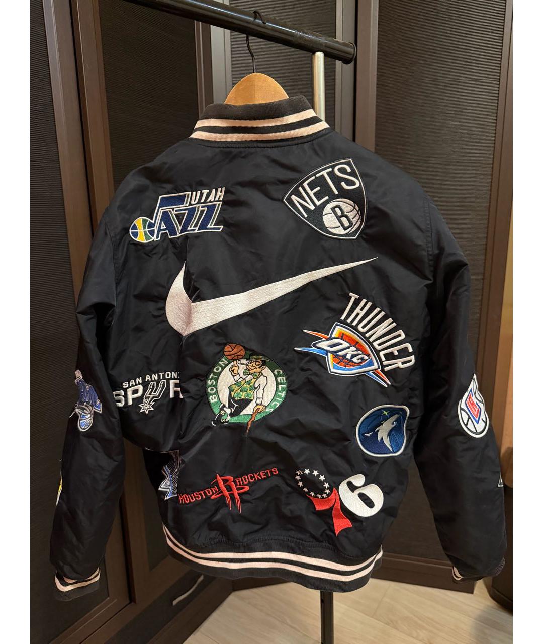 SUPREME Черная полиэстеровая куртка, фото 2