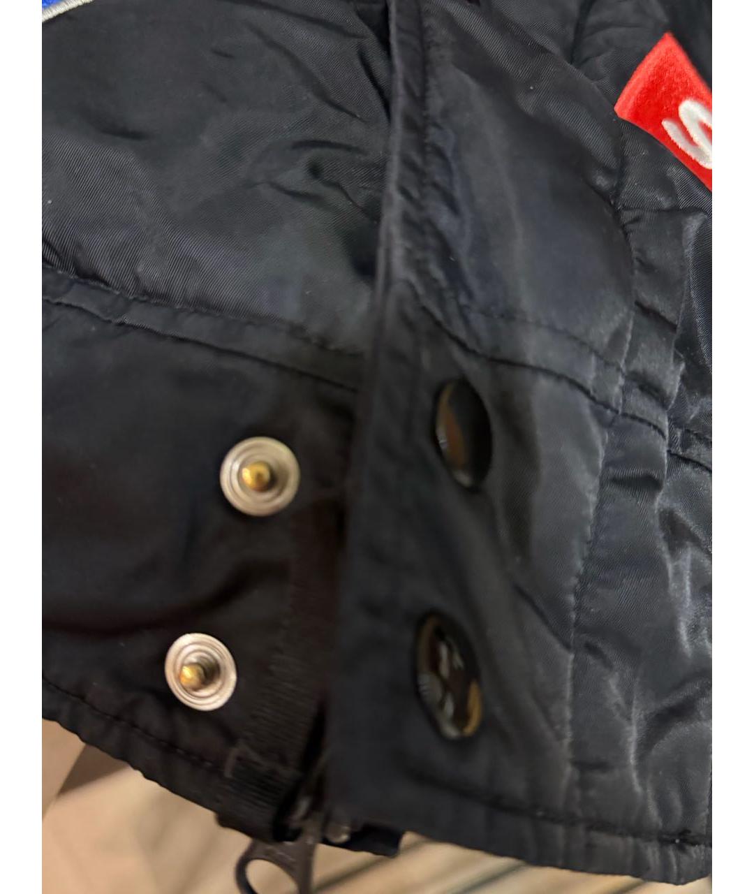 SUPREME Черная полиэстеровая куртка, фото 4