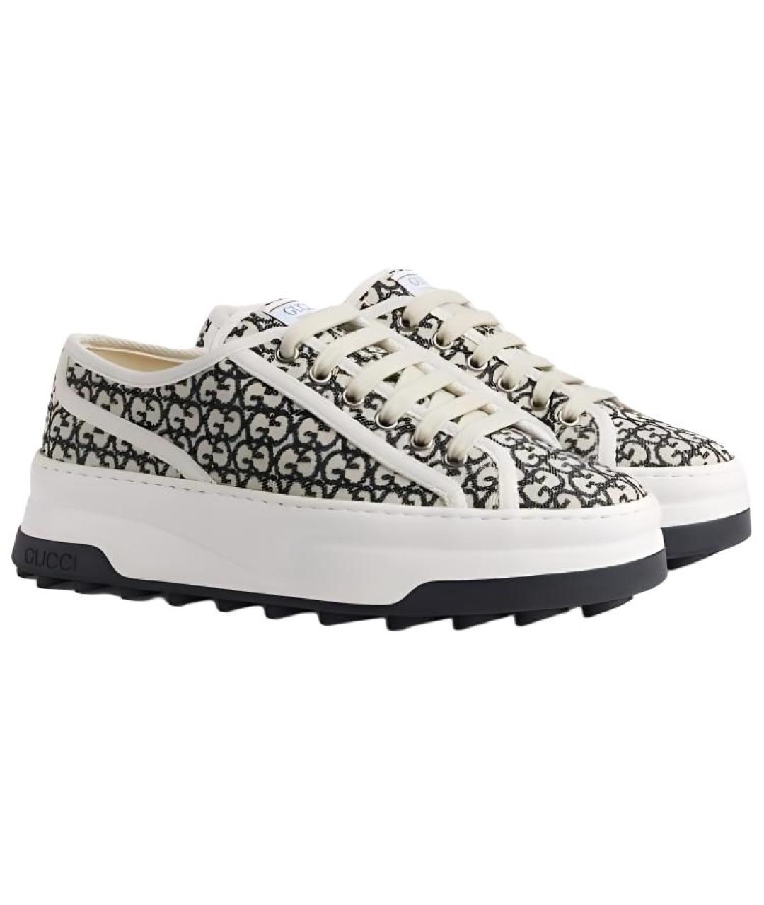 GUCCI Мульти текстильные кеды, фото 3