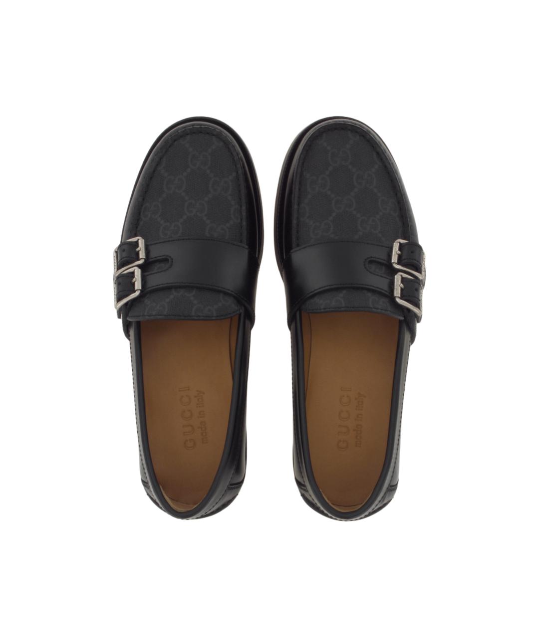 GUCCI Черные кожаные лоферы, фото 4