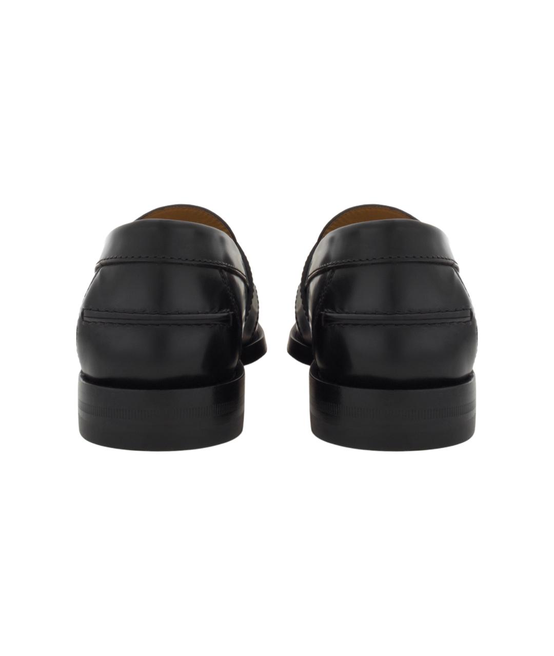 GUCCI Черные кожаные лоферы, фото 5