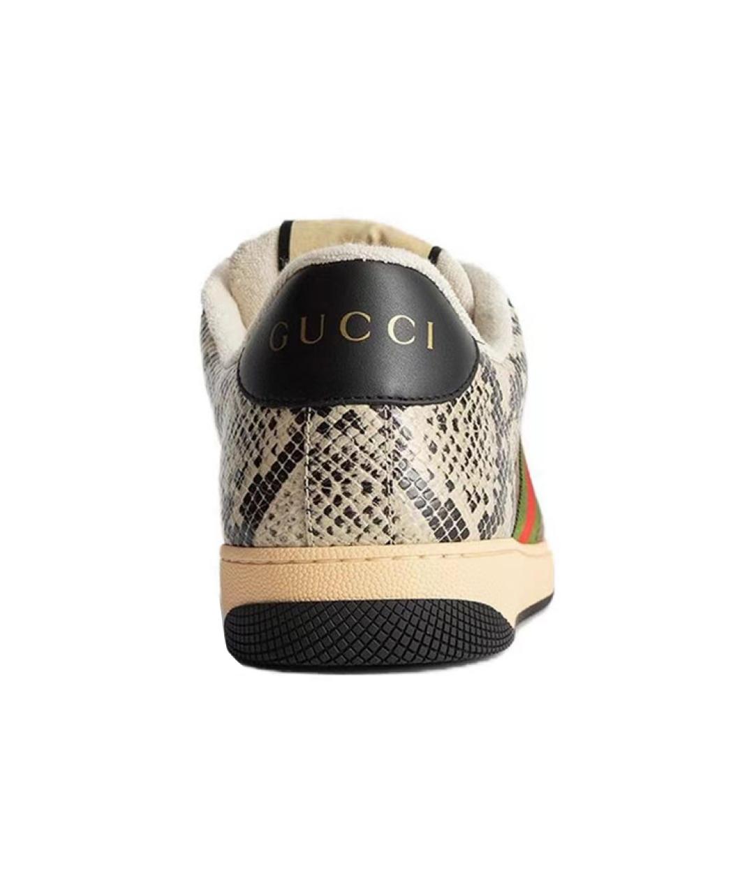 GUCCI Мульти кожаные кеды, фото 4