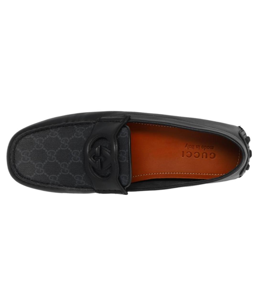 GUCCI Черные кожаные лоферы, фото 4