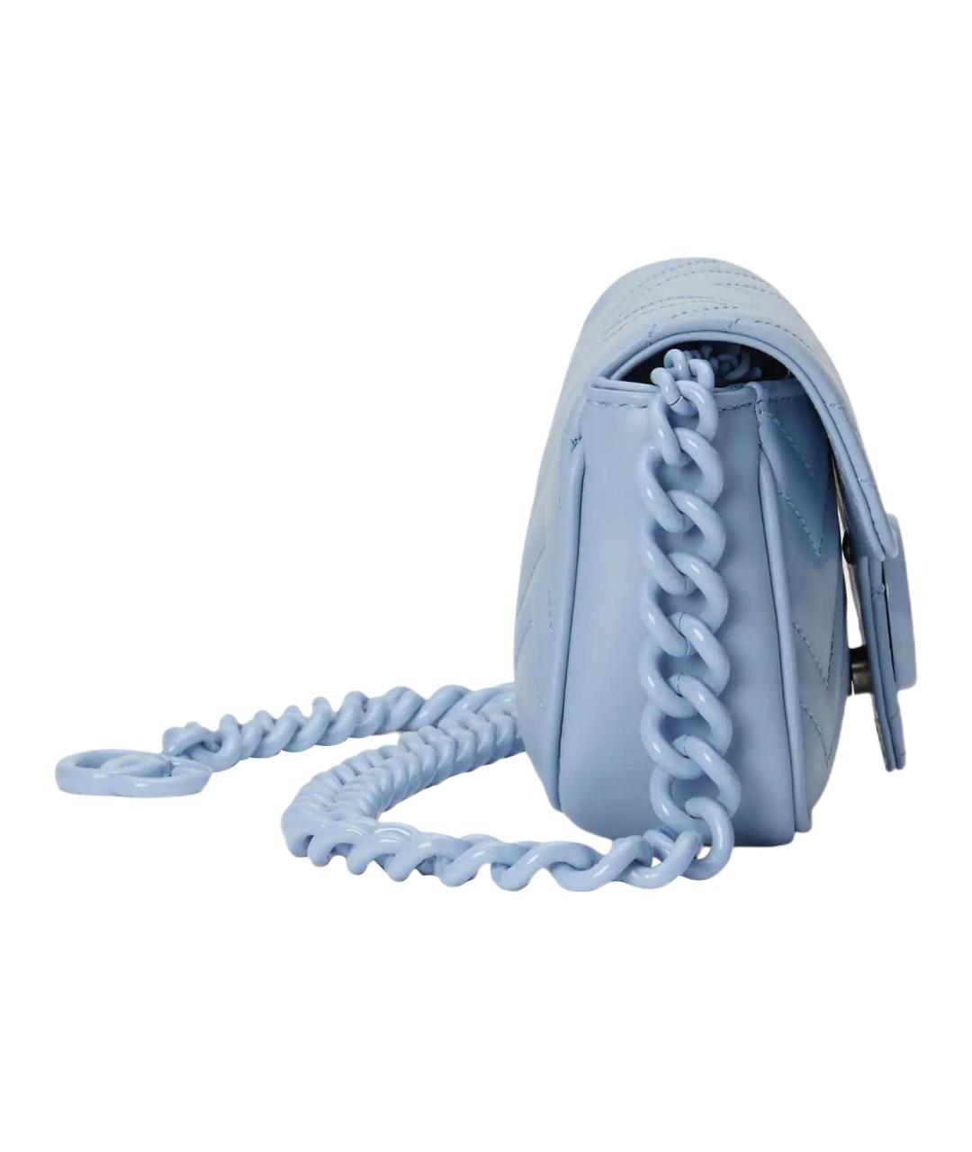 GUCCI Голубая кожаная сумка через плечо, фото 4