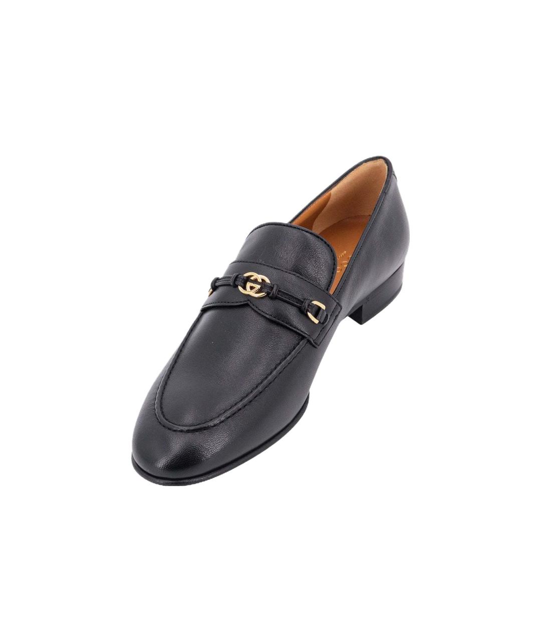 GUCCI Черные кожаные лоферы, фото 3