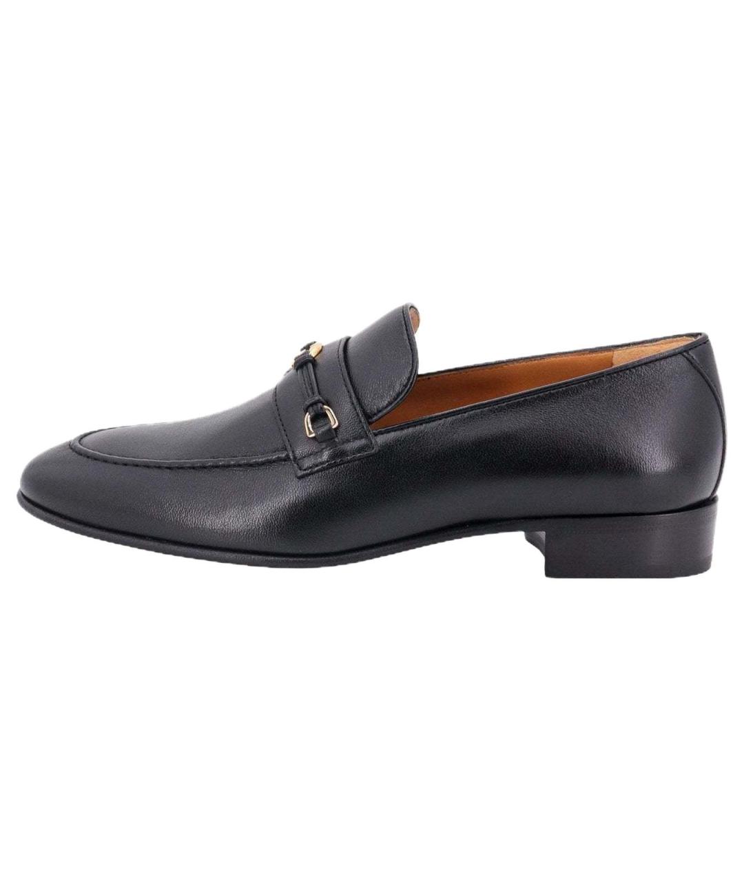 GUCCI Черные кожаные лоферы, фото 6