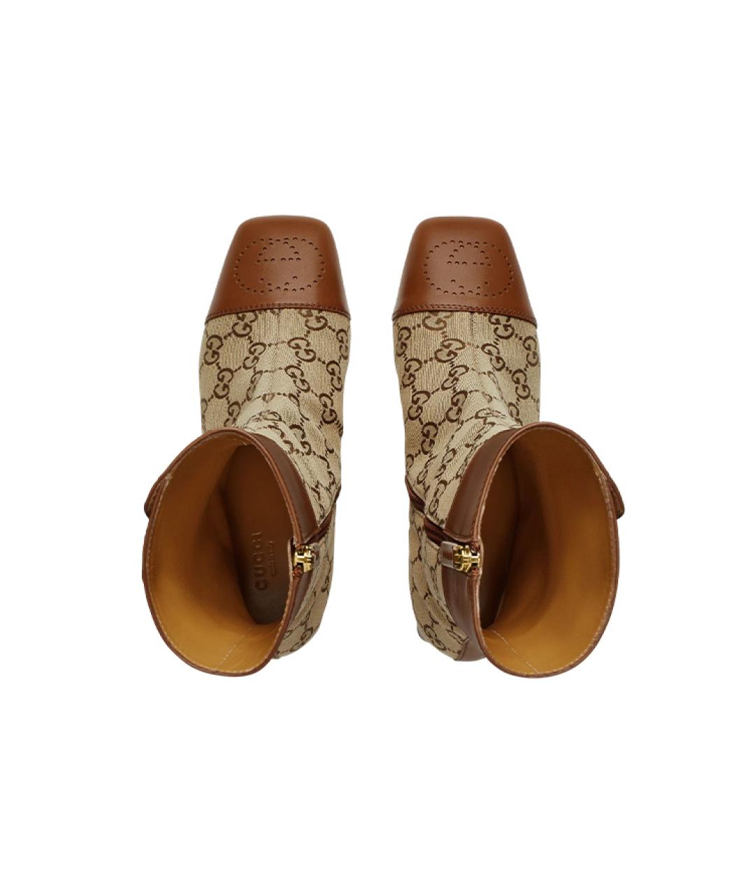 GUCCI Коричневые сапоги, фото 4