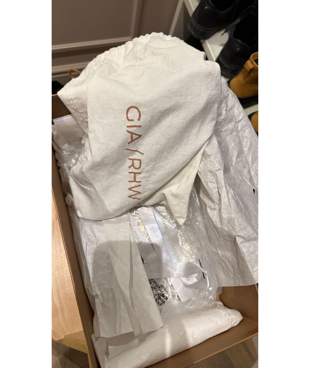 GIABORGHINI Черные кожаные босоножки, фото 5