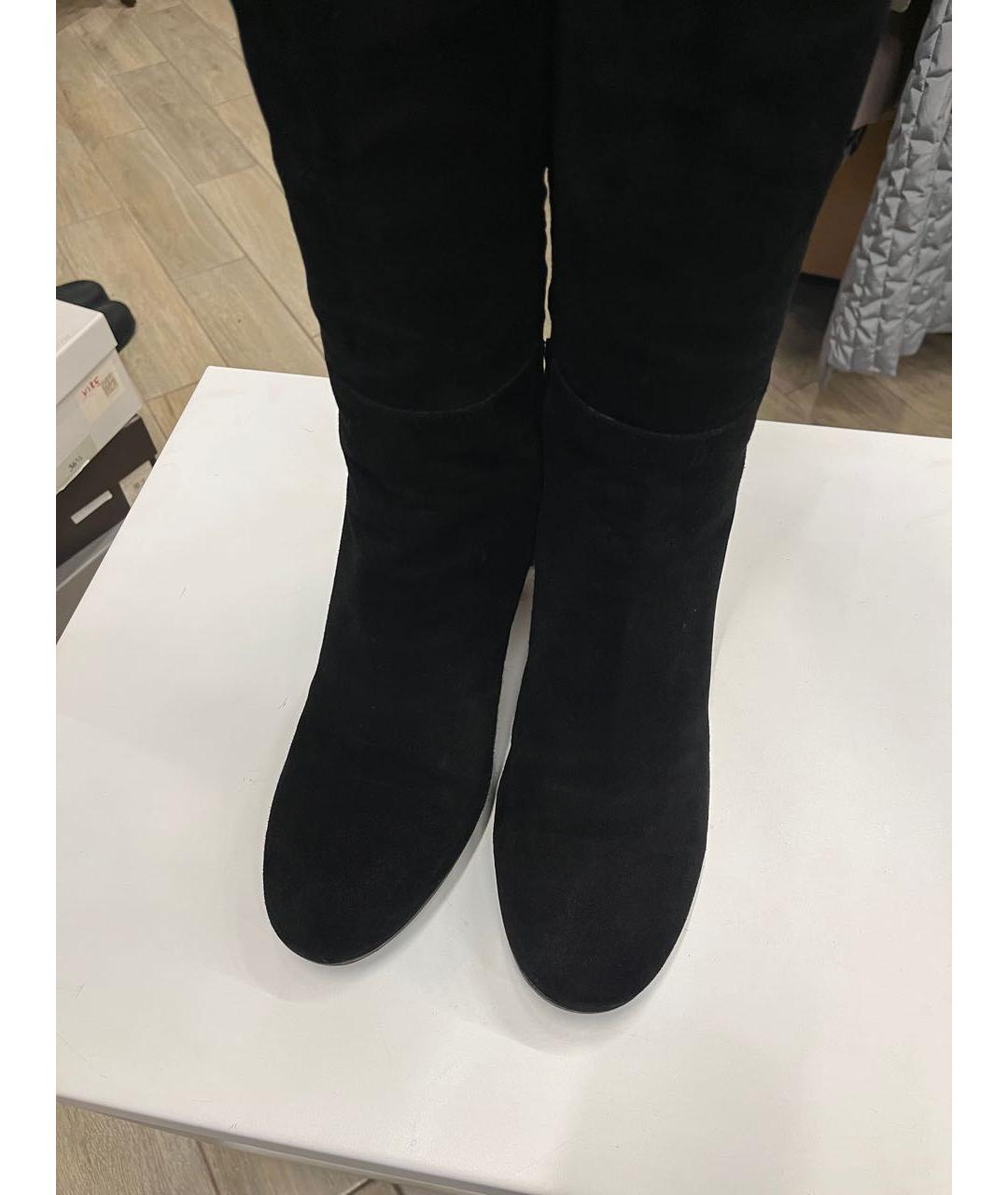 GIANVITO ROSSI Черные замшевые сапоги, фото 6