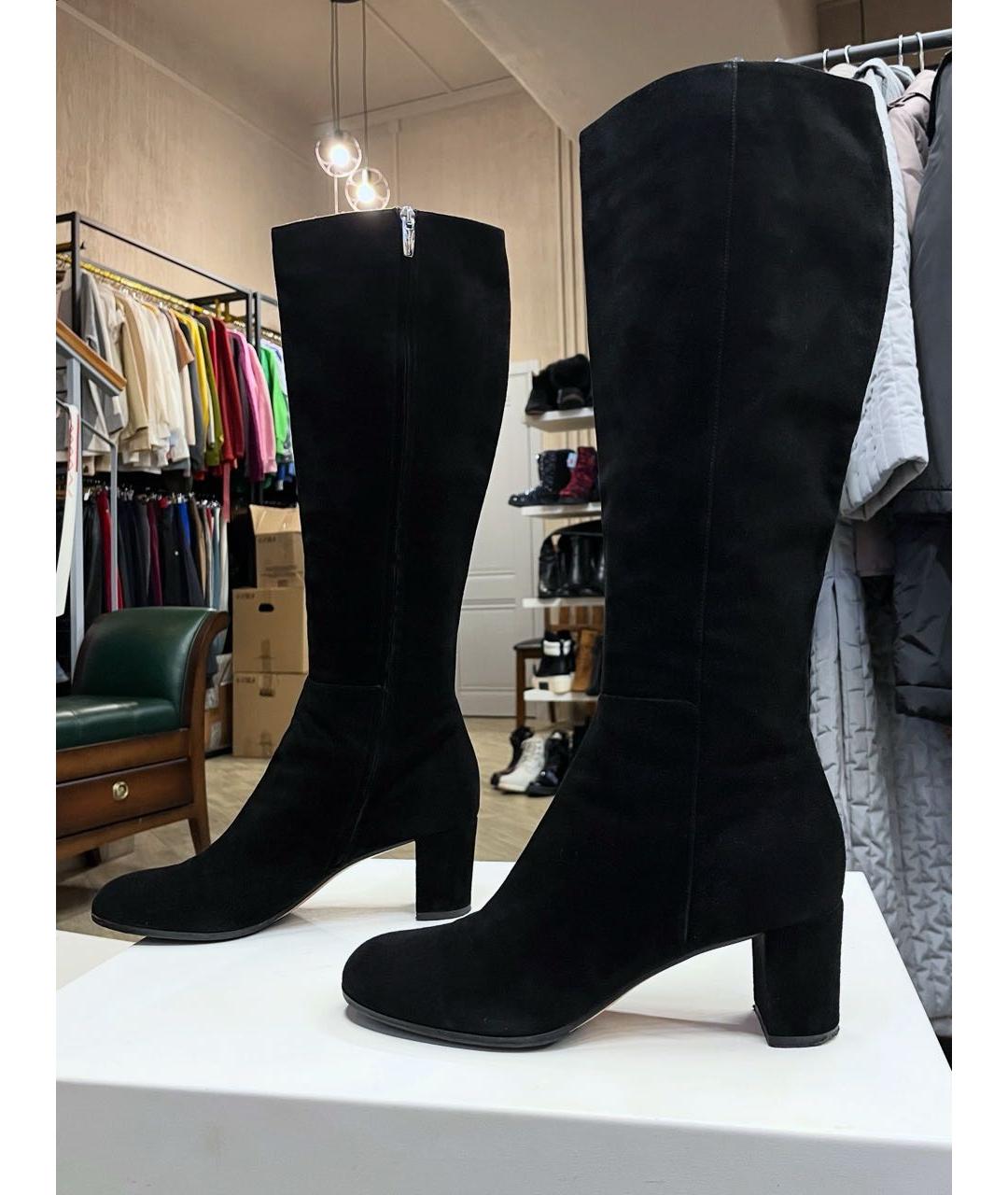 GIANVITO ROSSI Черные замшевые сапоги, фото 9